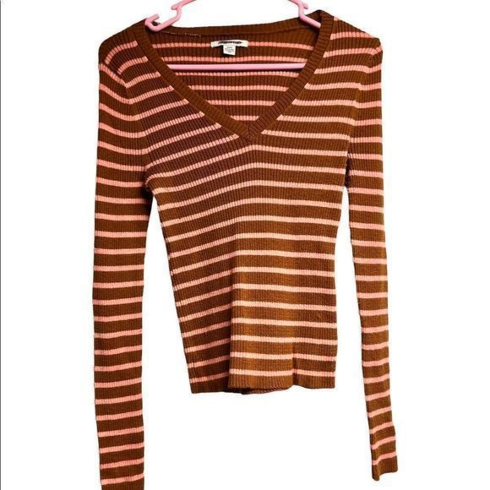 American Eagle striped long sleeve sweater size medium
